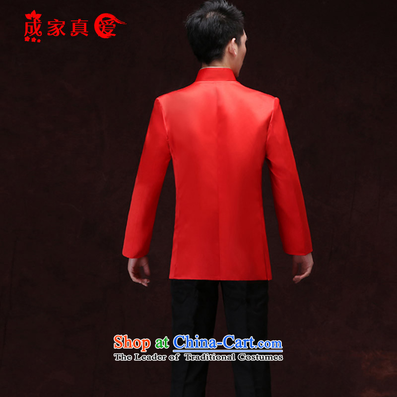 Sau Wo service men married to groom load Chinese men Tang Dynasty Sau Wo Service collar costume hi-marriage bows dress photo 1 separate shirt price M Chengjia True Love , , , shopping on the Internet