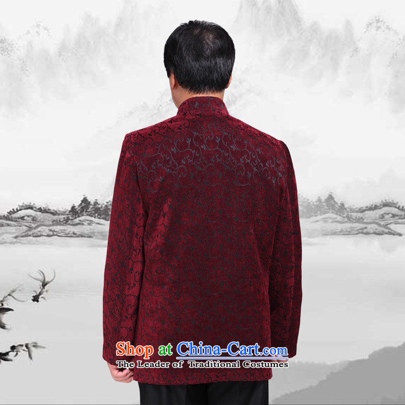 South China Wind, Chung Tang Dynasty Chinese long-sleeved jacket corduroy leisure men in older father replace replace sheikhs load grandpa 6069  XL, south of Tin Chung, coffee (nansongnian) , , , shopping on the Internet