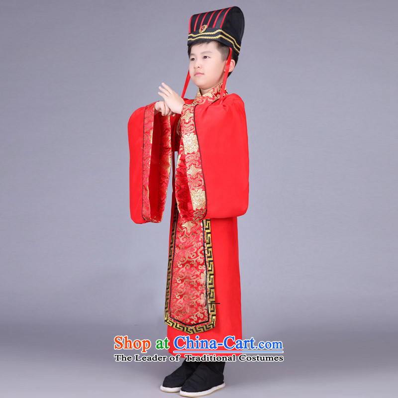 Time the new Syrian children, men and Han-dynasty during the Warring States Period Drama third-country Chin Han Ministers Gau uniforms nunnery costumes cos red 130CM photo, prices, brand platters! The elections are supplied in the national character of distribution, so action, buy now enjoy more preferential! As soon as possible.