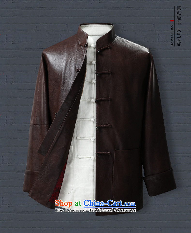 Genuine friendship and possession of Tang dynasty even rotator cuff traditional feel shirt China wind Chinese grandfather father disc detained pu coffee-colored 1208 185/XXL picture, prices, brand platters! The elections are supplied in the national character of distribution, so action, buy now enjoy more preferential! As soon as possible.
