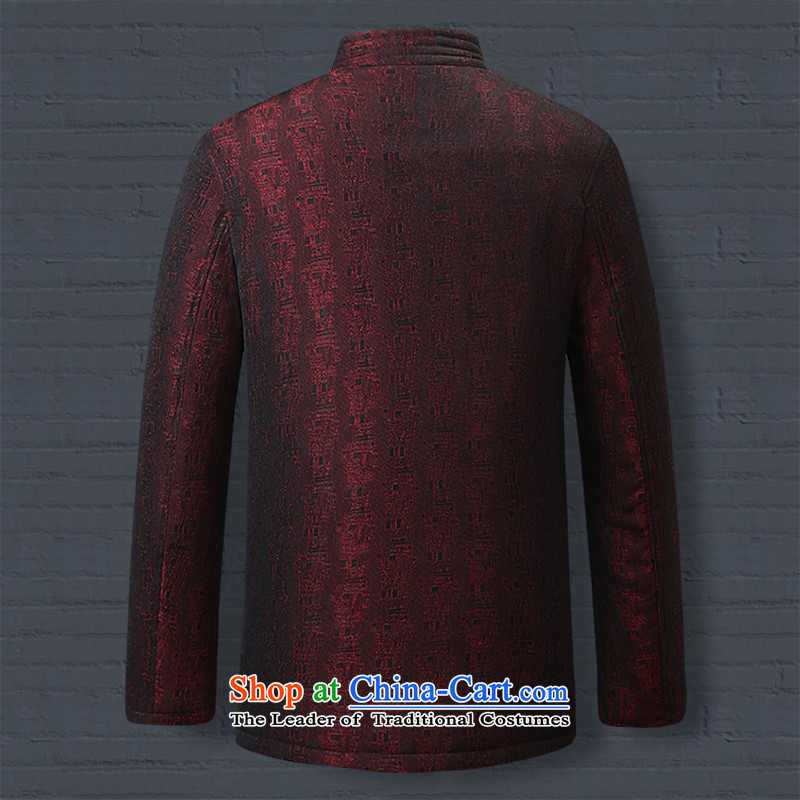 9autumn and winter collections men Tang dynasty banquet marriage for both business and leisure offer package mail disk Zeng Qinghong port collar classical red 158815 180/XL, Tibetan Silk , , , shopping on the Internet