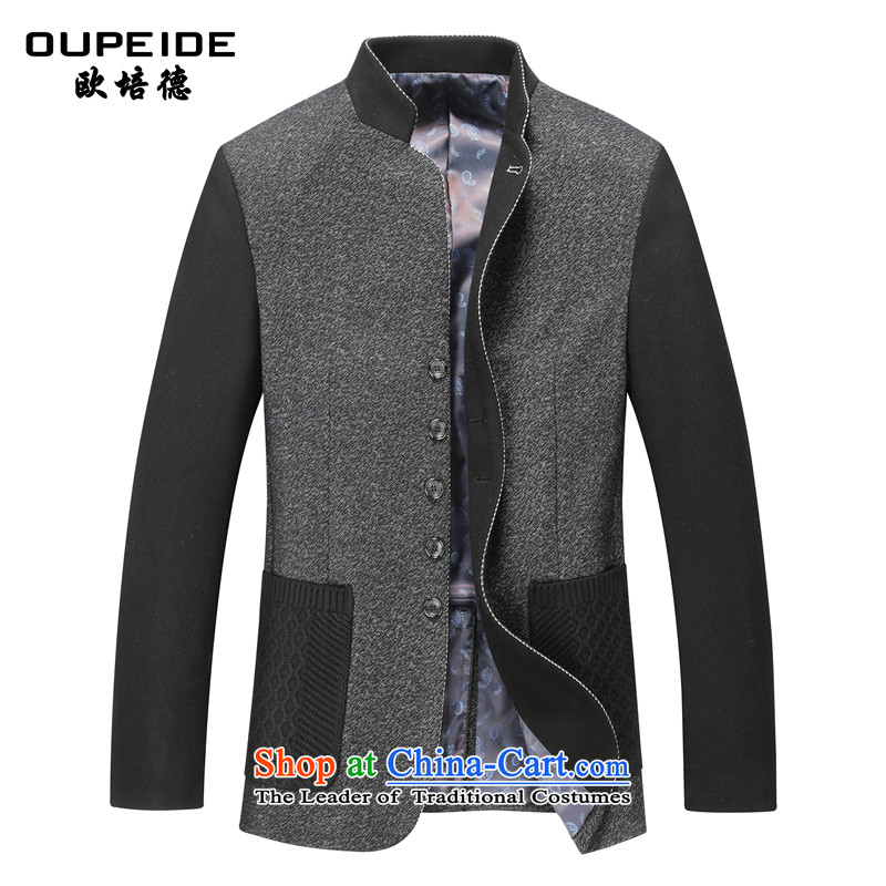 The OSCE PEIDE 2015 new men's woolen coats of middle-aged Chinese tunic? Men's Jackets gray M picture, prices, brand platters! The elections are supplied in the national character of distribution, so action, buy now enjoy more preferential! As soon as possible.