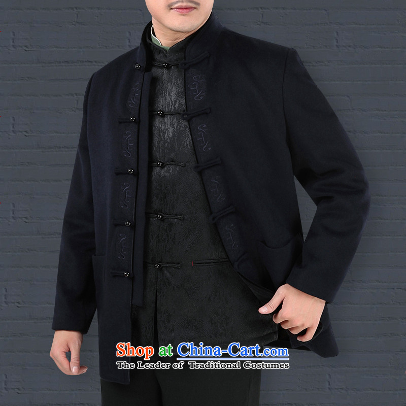 9autumn and winter collections Tang Gown, a tray clip cotton China wind in older grandpa dad warm winter-load black 158811 180/XL, possession of silk , , , shopping on the Internet