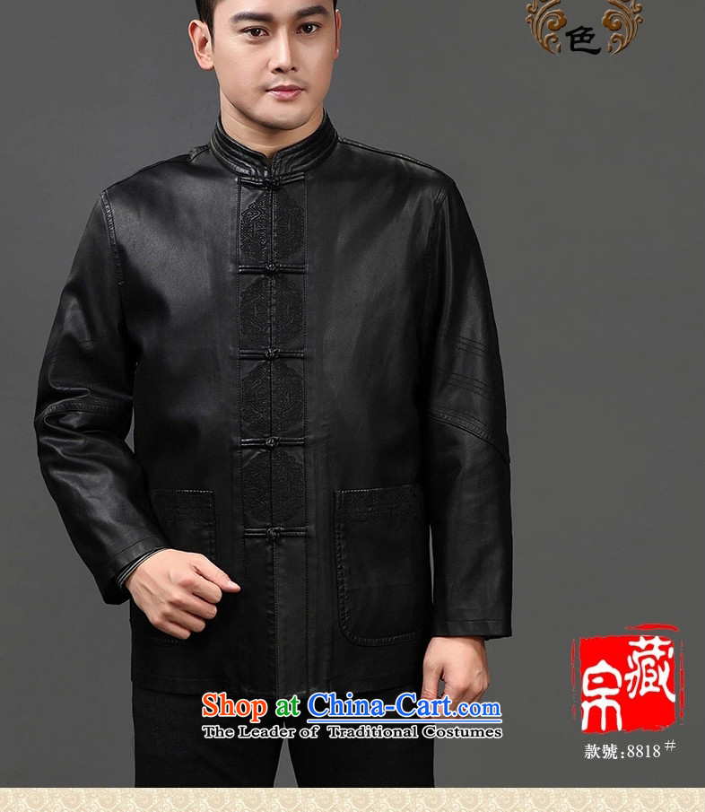 9winter men hiding Tang New Chinese men's jackets load leather garments collar up large tie wedding offer brown 8818 190/XXXL picture, prices, brand platters! The elections are supplied in the national character of distribution, so action, buy now enjoy more preferential! As soon as possible.