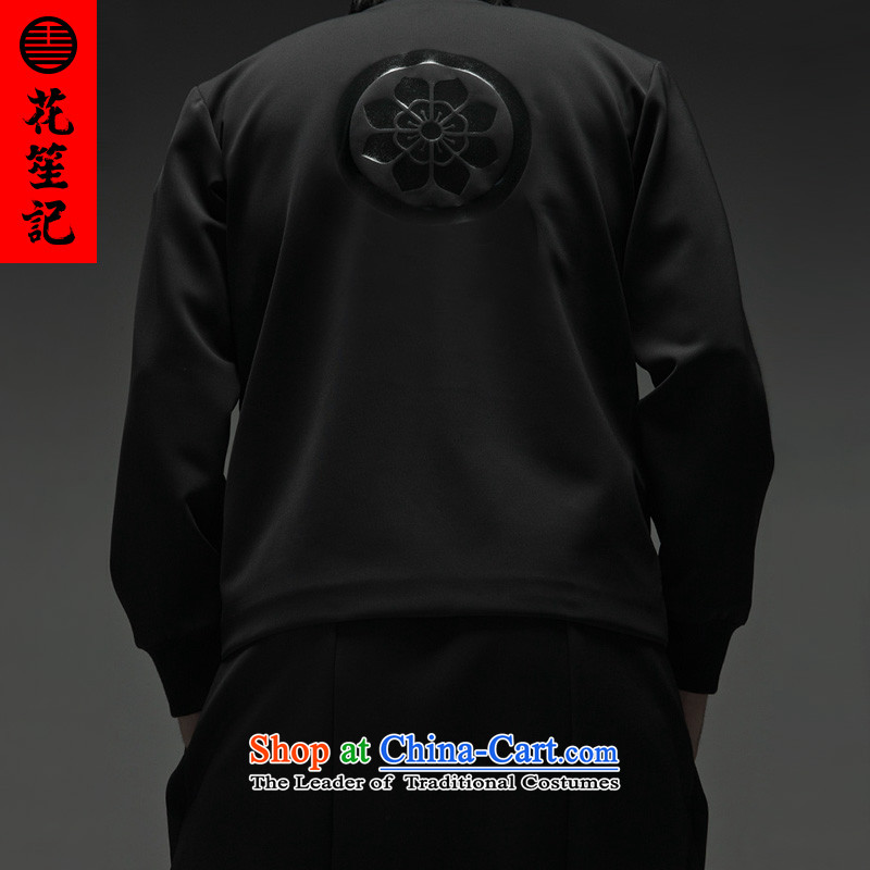 His Excellency spend a note national retro China wind and unicorn lotus tray clip baseball movement Neck Knitted Sweater Tang Dynasty Black XL, spend the autumn and winter (HUSENJI Polisario) , , , shopping on the Internet
