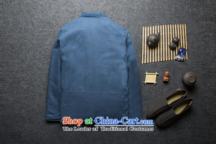 The new winter UYUK2015 Tang dynasty China wind up men detained cotton coat Chinese retro-thick cotton robe of winter clothing and jacket color navy XXL picture, prices, brand platters! The elections are supplied in the national character of distribution, so action, buy now enjoy more preferential! As soon as possible.