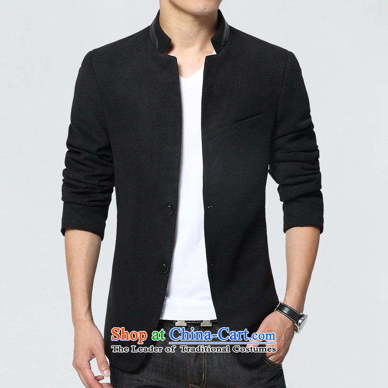 Yuen Long Yi Addis Ababa 2015 autumn and winter Chinese tunic suit the new Small Business suit male Sau San Korean male Chinese tunic jacket leisure black , L, Yuen Long (langyibei Yi) , , , shopping on the Internet