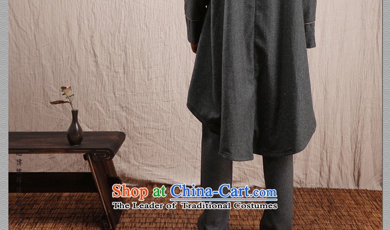 Cd 3 model 翰林学士 China wind wool a long gown, a mantle gowns Tang Dynasty Chinese winter coats Dark Gray Movement XXL picture, prices, brand platters! The elections are supplied in the national character of distribution, so action, buy now enjoy more preferential! As soon as possible.