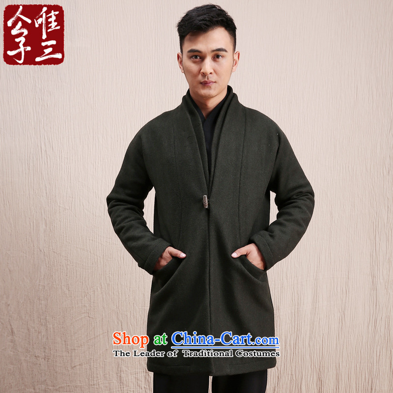 Cd 3 Model Han Royal China wind wool coat man long, but the Chinese Tang Dynasty Recreation coats of national services (S), small olive winter CD 3 , , , shopping on the Internet
