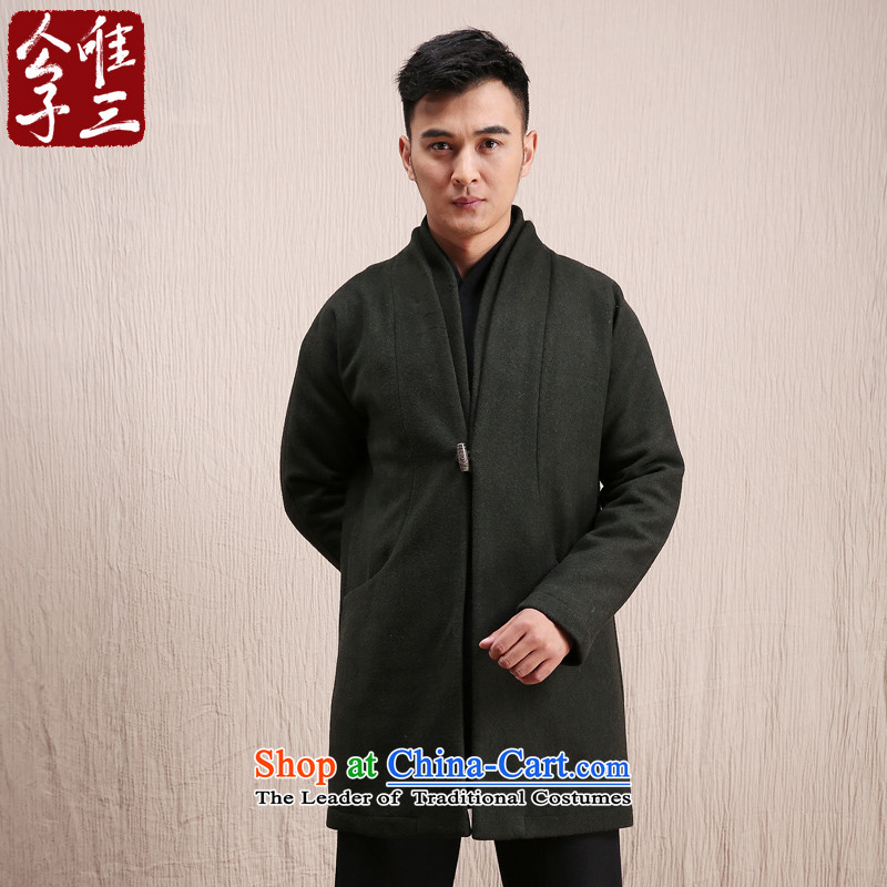 Cd 3 Model Han Royal China wind wool coat man long, but the Chinese Tang Dynasty Recreation coats of national services winter olive-CD 3 , , , (XXL), shopping on the Internet