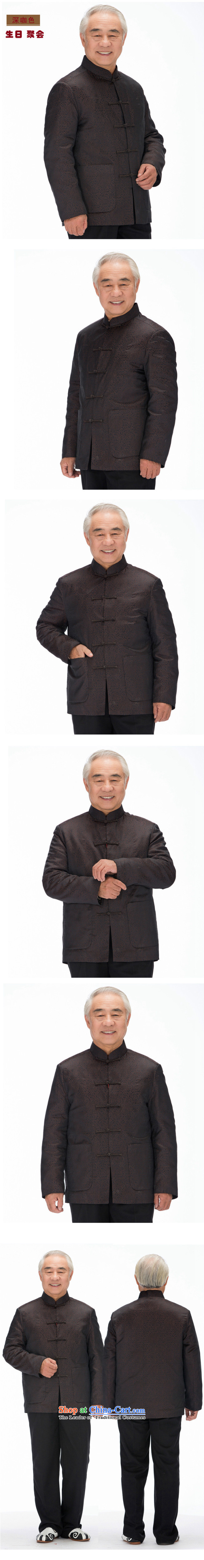 Tang Dynasty Men's Mock-Neck Tang dynasty cotton emulation silk cotton plus Chinese Tang dynasty cotton coat DY1212 BROWN XXXL male picture, prices, brand platters! The elections are supplied in the national character of distribution, so action, buy now enjoy more preferential! As soon as possible.