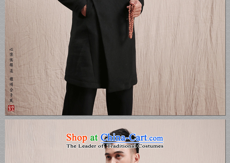Cd 3 Model Han Changfeng China wind wool coat man long, but the Chinese Tang Dynasty Recreation coats of national service in black (M) picture winter, prices, brand platters! The elections are supplied in the national character of distribution, so action, buy now enjoy more preferential! As soon as possible.
