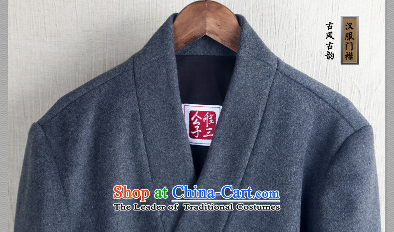 Cd 3 Model Han Changfeng China wind wool coat man long, but the Chinese Tang Dynasty Recreation coats of national service in black (M) picture winter, prices, brand platters! The elections are supplied in the national character of distribution, so action, buy now enjoy more preferential! As soon as possible.
