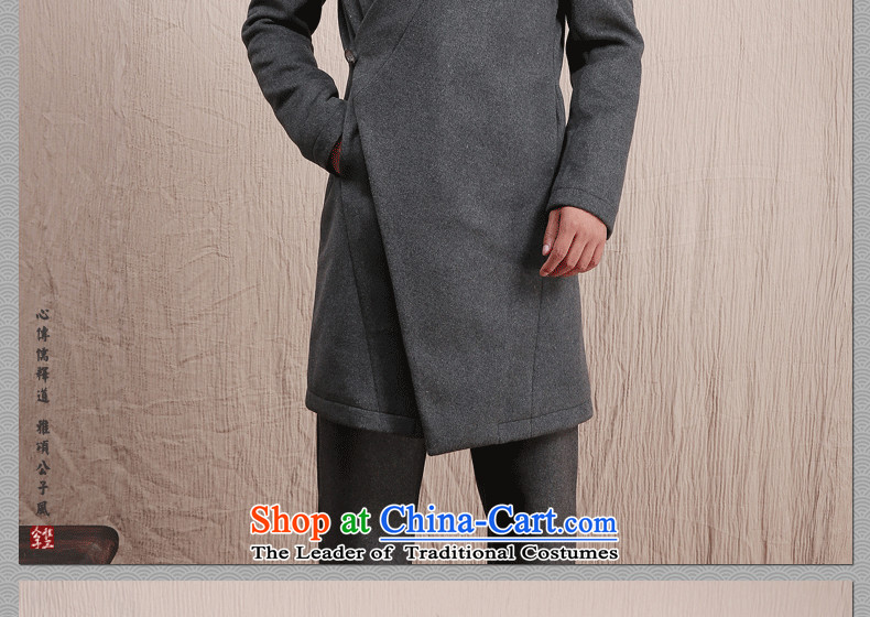 Cd 3 Model Han Changfeng China wind wool coat man long, but the Chinese Tang Dynasty Recreation coats of national services winter gray jumbo XL Photo, prices, brand platters! The elections are supplied in the national character of distribution, so action, buy now enjoy more preferential! As soon as possible.