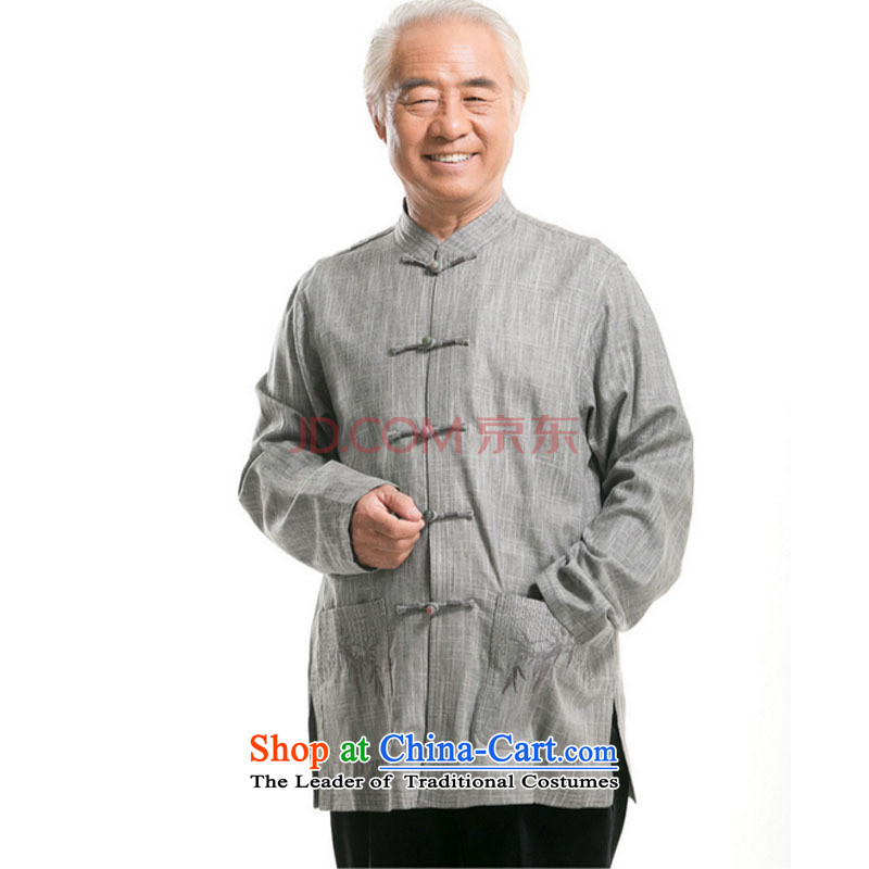 The elderly in the father men l father Tang jackets national services middle-aged Chinese men fall inside DY0792-1 light gray XL, Jade Love step (yubu's love) , , , shopping on the Internet