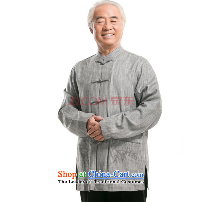 The elderly in the father men l father Tang jackets national services middle-aged Chinese men fall inside DY0792-1 light gray XL, Jade Love step (yubu's love) , , , shopping on the Internet
