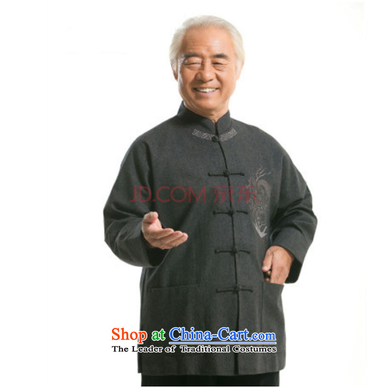 Gross new autumn and winter?) older men Tang dynasty older persons national costumes tray clip jacket DY0768-1 gray M-yuk Love (yubu's step love , , , shopping on the Internet