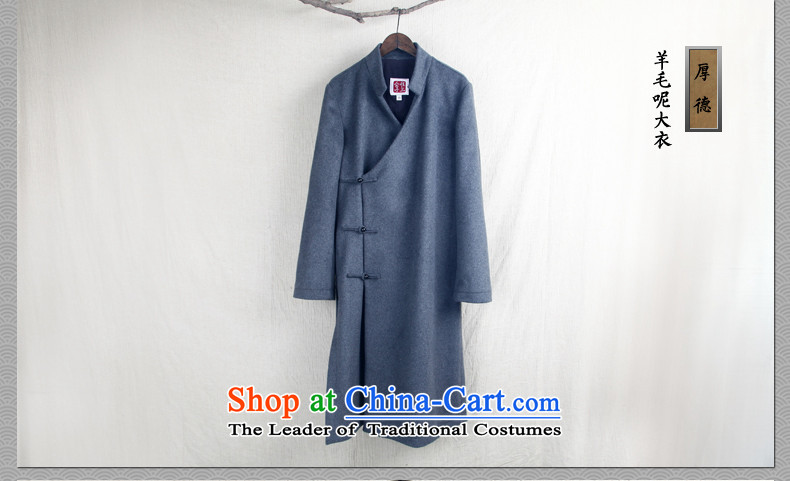 Cd 3 Model Hau Tak China wind wool coat man long, but the Chinese Tang Dynasty Recreation coats national costumes in black (M) picture winter, prices, brand platters! The elections are supplied in the national character of distribution, so action, buy now enjoy more preferential! As soon as possible.