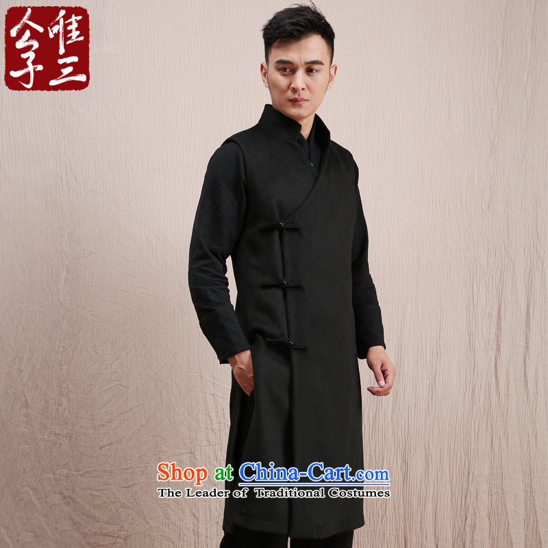 Cd 3 Model Hau Tak China wind Tang woolen?, a man of Chinese national improved stylish Sau San vest the small black (S) CD winter three shopping on the Internet has been pressed.