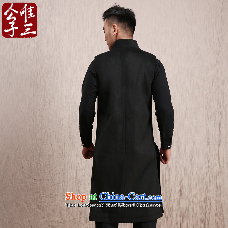 Cd 3 Model Hau Tak China wind Tang woolen?, a man of Chinese national improved stylish Sau San vest in black (M) only winter three shopping on the Internet has been pressed.