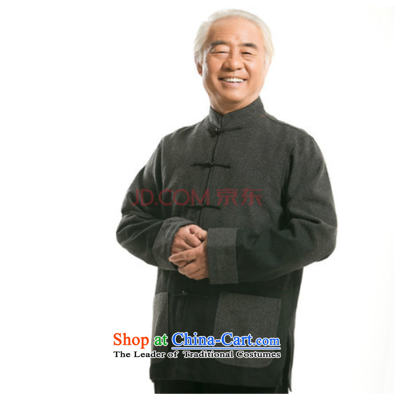 New product lines for autumn and winter in older men improved national father grandfather Tang dynasty and the spell checker shirt DY0735 color gray step-yuk love XXXL, yubu's (love) , , , shopping on the Internet