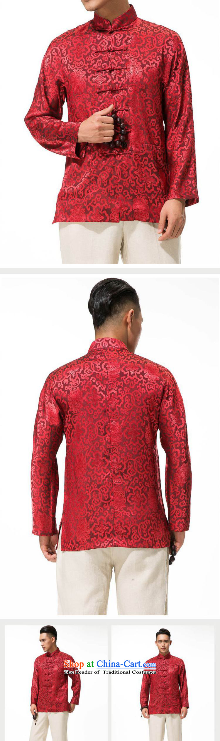 Cotton linen men's jackets and thick Tang, collar manually men long-sleeved detained disc loading DY003 Tang Red XXXL picture, prices, brand platters! The elections are supplied in the national character of distribution, so action, buy now enjoy more preferential! As soon as possible.