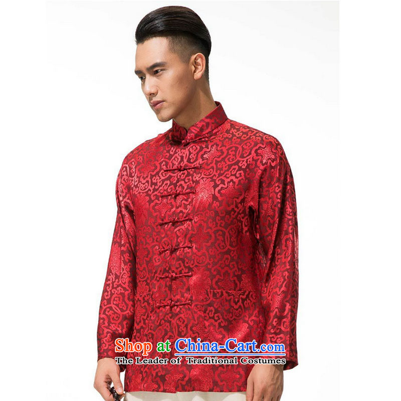 Cotton linen men's jackets and thick Tang, collar manually men long-sleeved detained disc loading DY003 RED XXXL, Tang is small-mi (LOVELY BEAUTY , , , shopping on the Internet