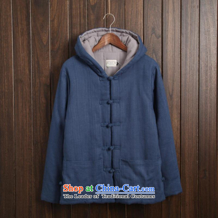Card of the new 2015 sub-ethnic Chinese men Tang Dynasty of Korea disc deduction Coat cap cotton coat retro ethnic thick robe leisure and Peacock Blue XXL picture, prices, brand platters! The elections are supplied in the national character of distribution, so action, buy now enjoy more preferential! As soon as possible.
