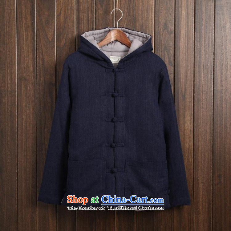 Card of the new 2015 sub-ethnic Chinese men Tang Dynasty of Korea disc deduction Coat cap cotton coat retro ethnic thick robe leisure and Peacock Blue XXL picture, prices, brand platters! The elections are supplied in the national character of distribution, so action, buy now enjoy more preferential! As soon as possible.