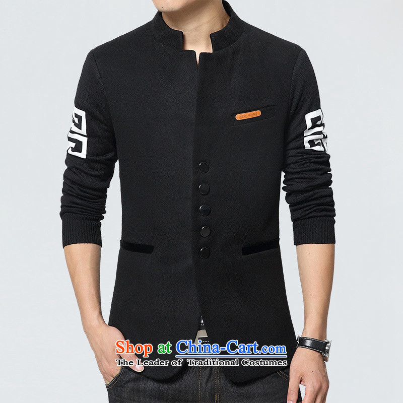 Card of the new sub-2015 Chinese tunic autumn new stylish leisure suit male students decorated with youth jacket, dark blue suit small L, Putin wine , , , shopping on the Internet
