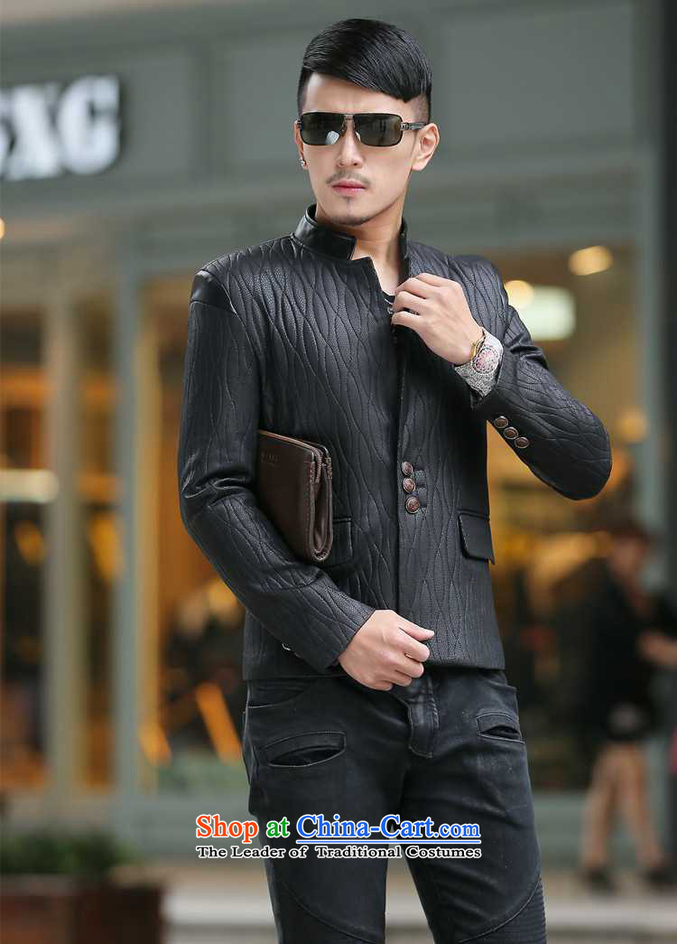 Card will fall and winter 2015 sub-new stylish high-end xl business Sau San Men's Mock-Neck leather garments Chinese tunic suit coats map color XL Photo, prices, brand platters! The elections are supplied in the national character of distribution, so action, buy now enjoy more preferential! As soon as possible.