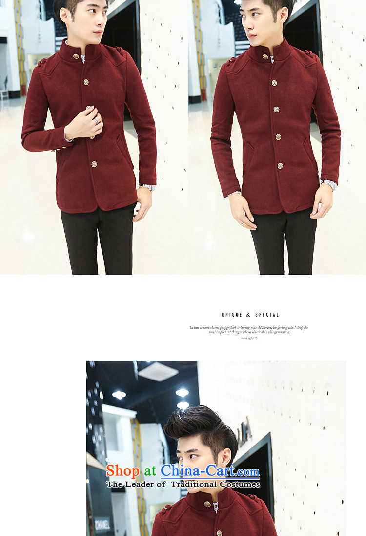 Card will fall and winter 2015 sub-new smart casual male Korean young trendy retro Sau San leisure? The Chinese tunic wind jacket and dark navy blue XL corresponds to code a picture, prices, brand platters! The elections are supplied in the national character of distribution, so action, buy now enjoy more preferential! As soon as possible.