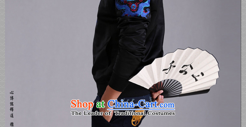 Cd 3 model ryuo shirt China wind leisure Tang Dynasty Chinese jacket baseball shirts and jacket national costumes autumn and winter Hyun black large picture (L), prices, brand platters! The elections are supplied in the national character of distribution, so action, buy now enjoy more preferential! As soon as possible.