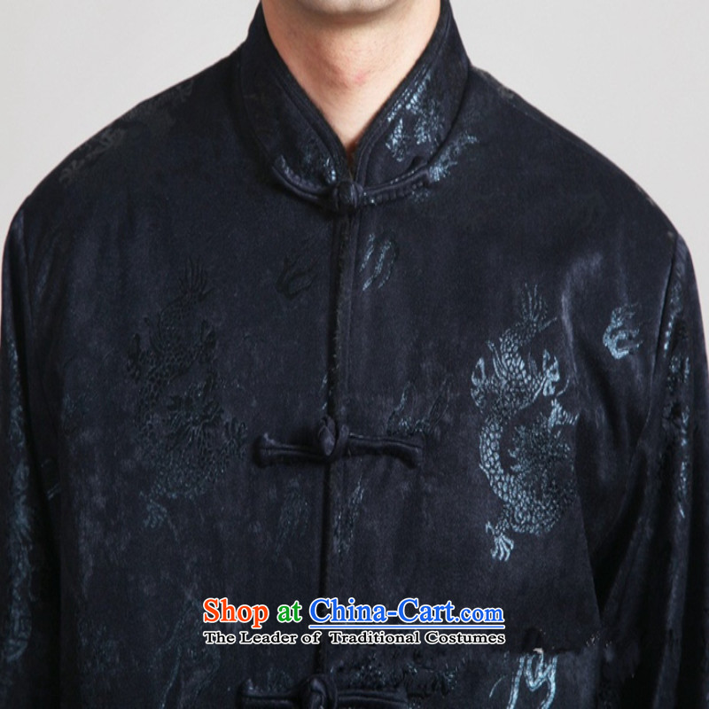 In accordance with the new fuser men sheikhs wind improved Tang dynasty qipao gown suit father load direct Tang long-sleeved shirt with costumes WNS/2317# -1# jacket coat XL, in accordance with the fuser has been pressed shopping on the Internet