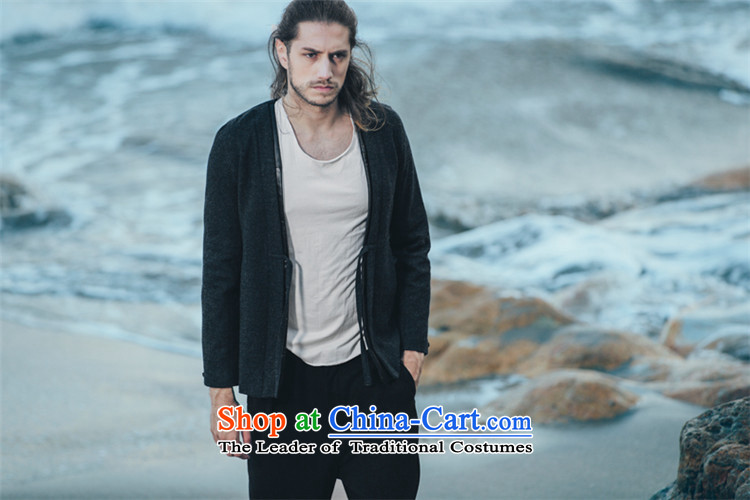 Hee-snapshot lung new men's woolen a tether strap small shirt improved retro Han-men and chinese V-Neck leisure jacket dark green L picture, prices, brand platters! The elections are supplied in the national character of distribution, so action, buy now enjoy more preferential! As soon as possible.