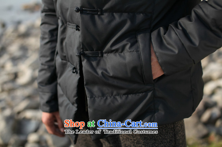 Dan Jie Shi Hua 2015) 6052^ butterfly retro China wind cotton coat collar leather garments robe Fall/Winter Collections men ãþòâ male Sau San winter coats of nostalgia for the black M picture, prices, brand platters! The elections are supplied in the national character of distribution, so action, buy now enjoy more preferential! As soon as possible.
