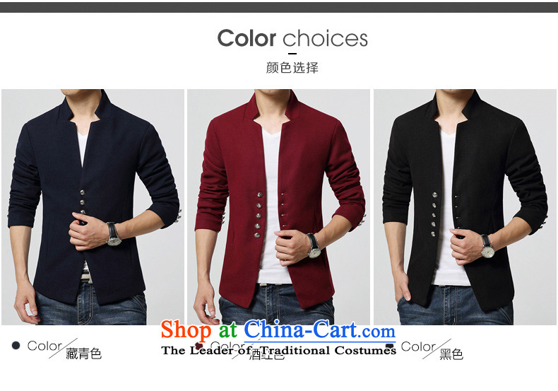 Goulley log new men about 2015 the jacket short men's jackets and Korean Chinese tunic suit collar segment wine red 2XL Photo, prices, brand platters! The elections are supplied in the national character of distribution, so action, buy now enjoy more preferential! As soon as possible.