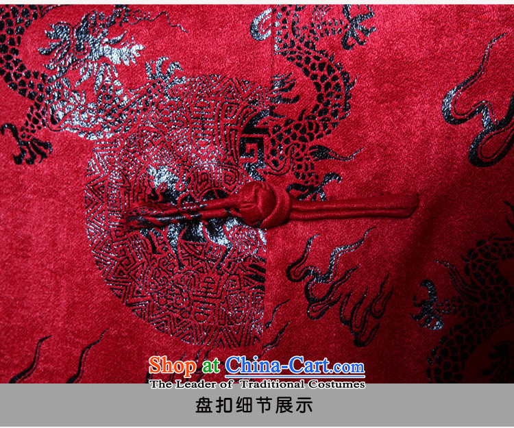 Dad auspicious festive banquets Tang dynasty light jacket coat of older men of autumn and winter robe birthday gift with dark red 190( grandpa recommendations 175-190 catty through pictures, prices,) Brand platters! The elections are supplied in the national character of distribution, so action, buy now enjoy more preferential! As soon as possible.