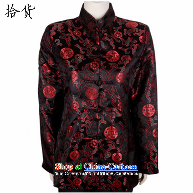 Pick the Winter 2015 new elderly couples replacing Tang Dynasty Chinese winter coat grandparents to replace birthday birthday replacing Tang Blouses Ladies black 170, the volume (shihuo pickup) , , , shopping on the Internet