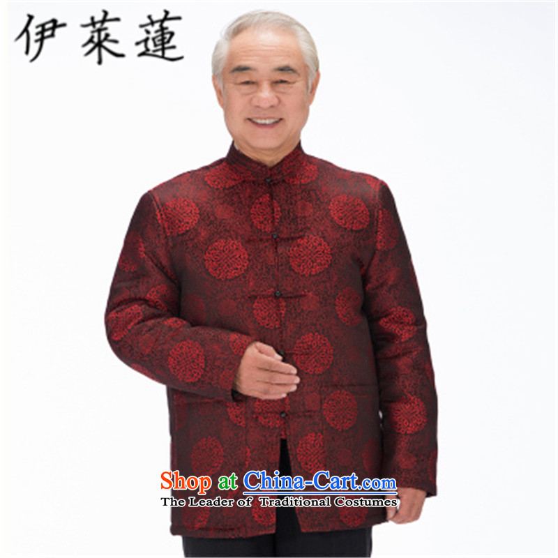 Hirlet Ephraim 2015 autumn and winter new elderly father mother golden marriage birthday birthday Tang dynasty grandparents to couples stamp leisure ãþòâ jacket, dark red 5XL, Girl, Lin (ILELIN) , , , shopping on the Internet