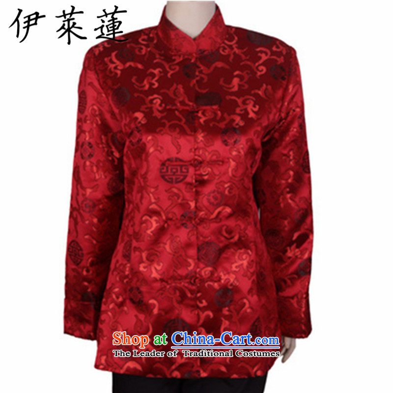 Hirlet Ephraim 2015 older persons, the autumn and winter couples shou birthday golden marriage Tang dynasty cotton coat of ethnic grandfathers birthday birthday retro Tang dynasty couples with Ladies black XL, Electrolux Ephraim ILELIN () , , , shopping o