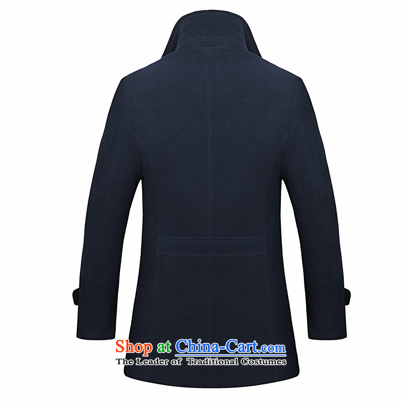 The marsh Tang Dynasty Chinese tunic male summer, autumn and winter 2015 New Men national costumes Korean a trendy wind jacket dark blue XL, Marsh , , , shopping on the Internet