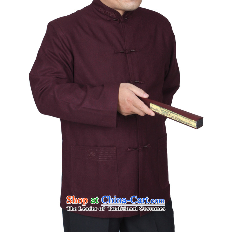 The Cave of the elderly 15 autumn and winter new solid color embroidery upscale Tang dynasty men casual jackets T9825 father purple cotton plus 165 yards picture, prices, brand platters! The elections are supplied in the national character of distribution, so action, buy now enjoy more preferential! As soon as possible.