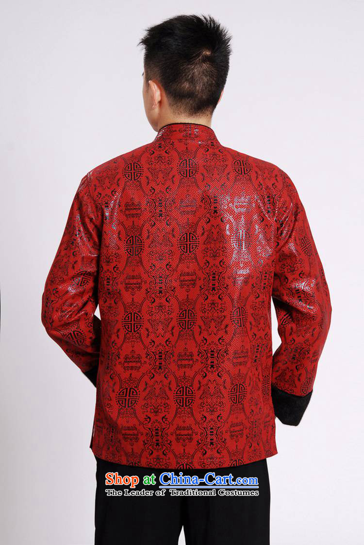 In accordance with the fuser retro national wind in older Men's Mock-Neck Shirt Tang dynasty stitching father replacing Tang jackets wedding /M0040# ancient costumes RED M picture, prices, brand platters! The elections are supplied in the national character of distribution, so action, buy now enjoy more preferential! As soon as possible.