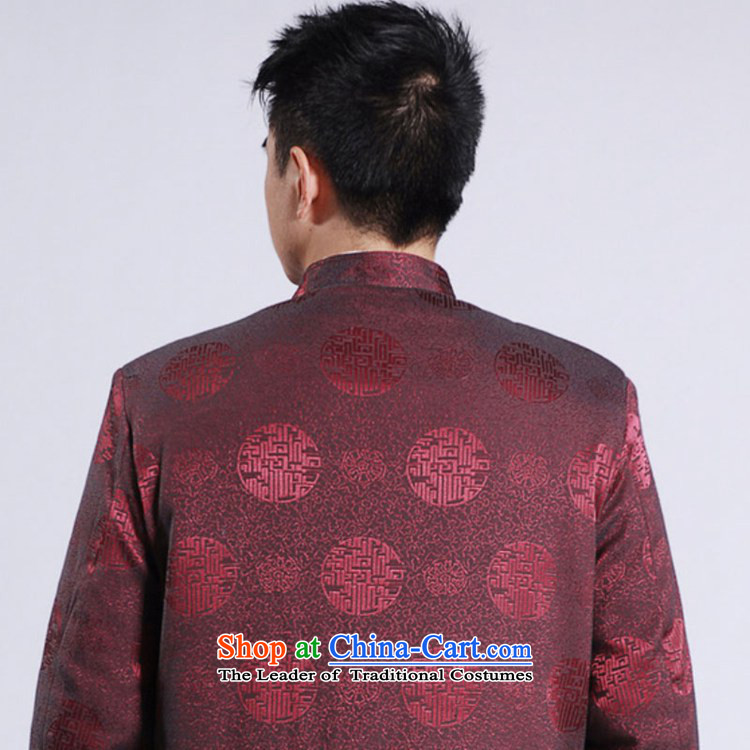 In accordance with the old fuser ethnic Chinese Men's Mock-Neck robe Tang dynasty stamp father Tang dynasty replacing cotton jacket ancient costumes /M0047# -B Dark Blue M picture, prices, brand platters! The elections are supplied in the national character of distribution, so action, buy now enjoy more preferential! As soon as possible.