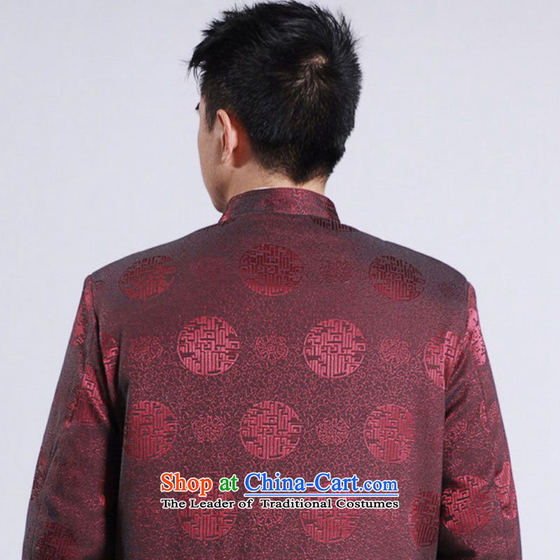 In accordance with the old fuser ethnic Chinese Men's Mock-Neck robe Tang dynasty stamp father Tang dynasty replacing cotton jacket /M0047# ancient costumes , dark blue gel to the -B , , , shopping on the Internet