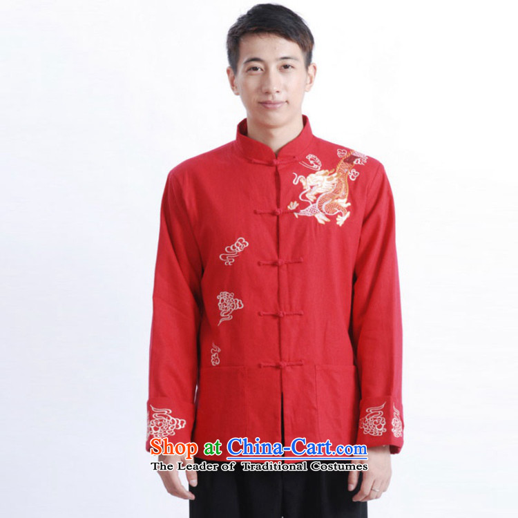 In accordance with the fuser retro ethnic Chinese men Tang blouses father replacing Tang jacket over life will ancient /M1122# 3XL red picture, prices, brand platters! The elections are supplied in the national character of distribution, so action, buy now enjoy more preferential! As soon as possible.