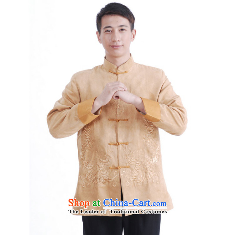 In accordance with the fuser ethnic Chinese male Tang blouses improved Mock-neck classical disc is older father replacing Tang jackets costumes /M1148# ancient Yellow M picture, prices, brand platters! The elections are supplied in the national character of distribution, so action, buy now enjoy more preferential! As soon as possible.