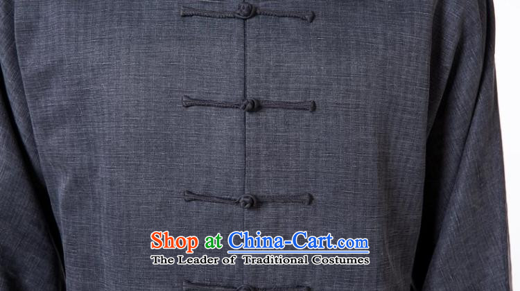 The dispatch of Tang Dynasty Long-sleeve silk linen dresses high end traditional feel China Wind Jacket new pre-sale gray silk garment Ma Tei XL   new pre-sale three days to send out a picture, prices, brand platters! The elections are supplied in the national character of distribution, so action, buy now enjoy more preferential! As soon as possible.