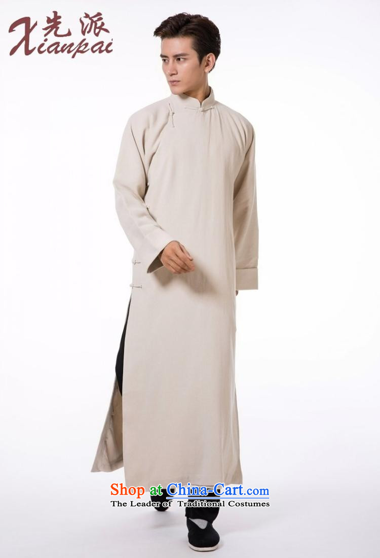 The dispatch of autumn and winter Tang dynasty male linen gowns robe Chinese Teahouse tray clip Cheongsams China wind new pre-sale commission natural robe 2XL   new pre-sale three days to send out a picture, prices, brand platters! The elections are supplied in the national character of distribution, so action, buy now enjoy more preferential! As soon as possible.